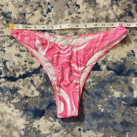 Vibrant Pink Swirl Bikini Bottom & Skirt - Picture 15 of 15
